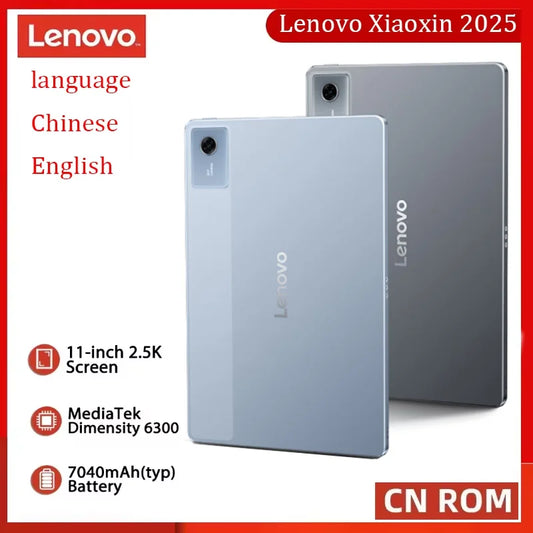 Lenovo xiaoxin pad 11 2025 11 ''2.5k display 6gb 8gb ram 128gb 256gb rom mtk dimensão 6300 7040mah bateria andoid wifi tablet