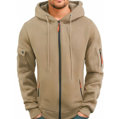 2024 novos homens zip up hoodies casual velo moletom meia cúpula completa zip moletom com capuz outono inverno hoodies roupas dos homens