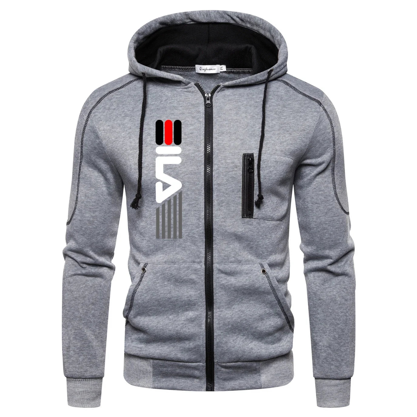 Venda quente agasalho masculino com capuz zíper moda casual esportes moletom de peça única e moletom diário conforto ao ar livre jogger