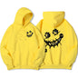 Por favor, sorriso, ok padrões interessantes moletom masculino harajuku moda com capuz quente casual hoodies outono oversize topos