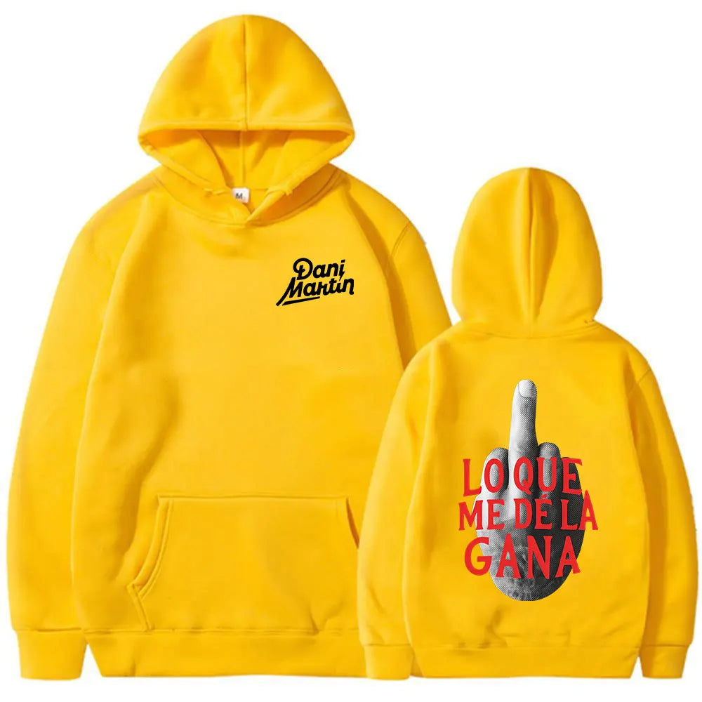 Dani martin lo que me de la gana álbum hoodies das mulheres dos homens roupas moda hip hop oversized moletom com capuz pullovers casuais