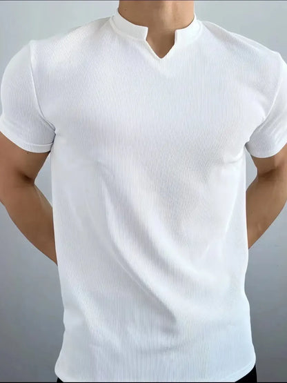 Camisetas curtas de fitness verão nova textura anti-rugas tops de secagem rápida