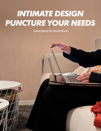 Laptop Desk portátil com slot para iPad portátil, pessoa preguiçosa, slot para telefone, adequado para cama, sofá, carro