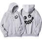 Por favor, sorriso, ok padrões interessantes moletom masculino harajuku moda com capuz quente casual hoodies outono oversize topos