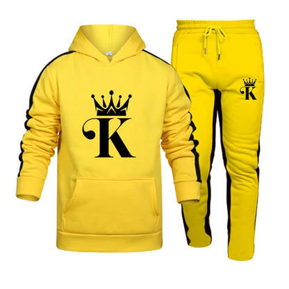 Confortável hoodie ao ar livre conjuntos para homens duas peças moletom dos homens conjunto de treino jogging roupas esportivas homem 2024 esportes casuais masculino