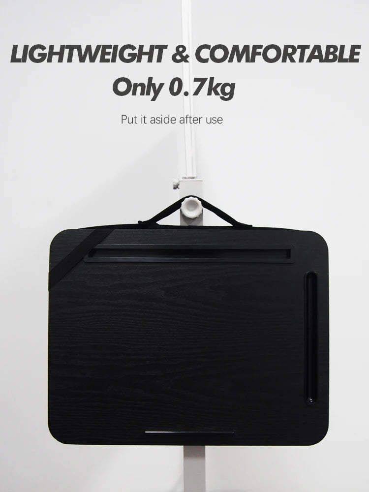 Laptop Desk portátil com slot para iPad portátil, pessoa preguiçosa, slot para telefone, adequado para cama, sofá, carro