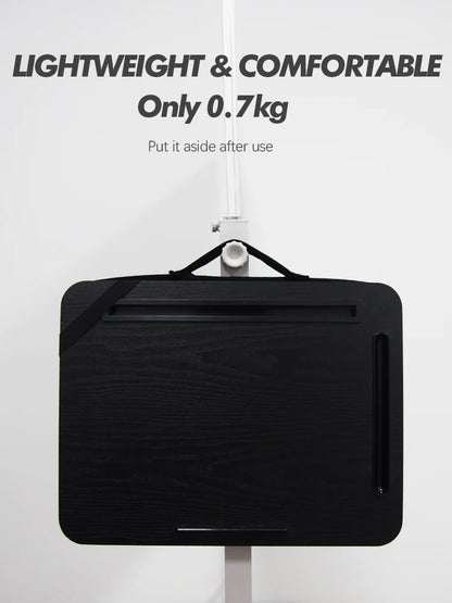 Laptop Desk portátil com slot para iPad portátil, pessoa preguiçosa, slot para telefone, adequado para cama, sofá, carro