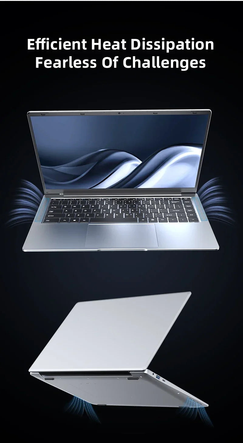 Computador portátil de escritório, 14.1 ", 12gb de ram, 1tb, 2tb, ssd, windows 11, notebook, aprender, recreação, entretenimento, laptops portáteis