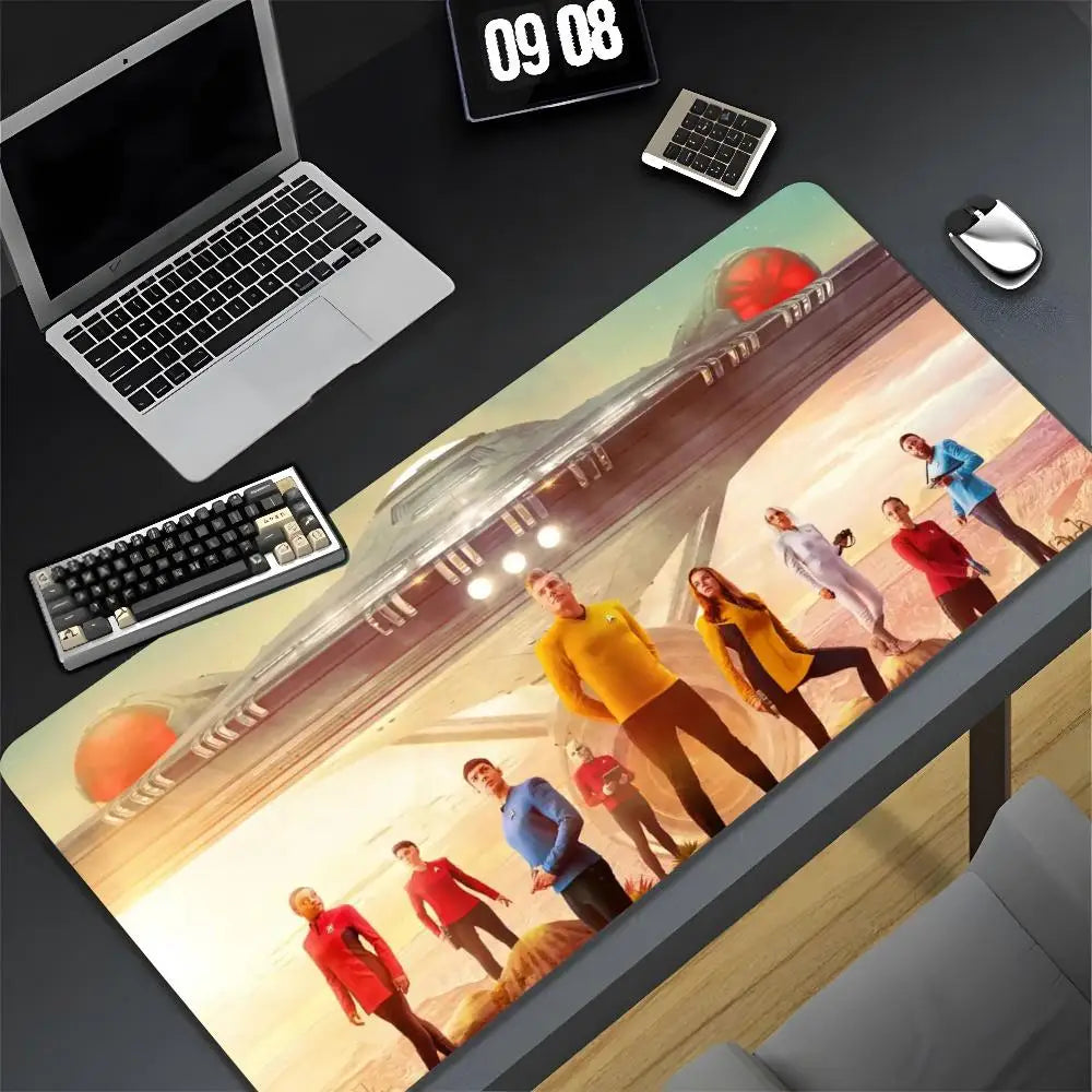 Estrela filmt-rek claro mouse pad xxl gamer gaming computador otaku borda de travamento diy personalizado foto portátil notebook tapete de mesa