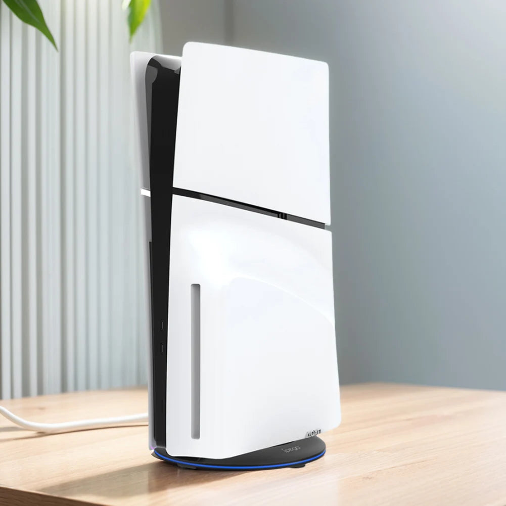 Suporte vertical para ps5 slim console disco edição digital base abs antiderrapante suporte estável economia de espaço base de suporte de exibição de resfriamento