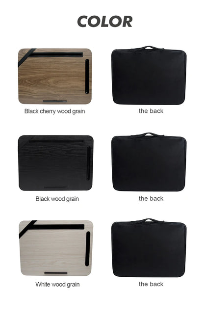 Laptop Desk portátil com slot para iPad portátil, pessoa preguiçosa, slot para telefone, adequado para cama, sofá, carro