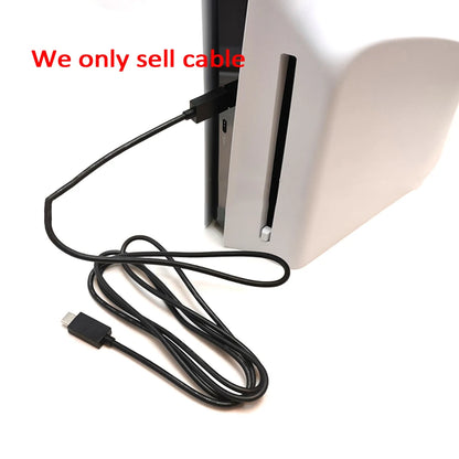 Cabo de dados de 1.5m para ps5 cabo de dados original cabo controlador de jogo para ps5 cabo de dados fino usb para cabo de carregamento TYPE-C