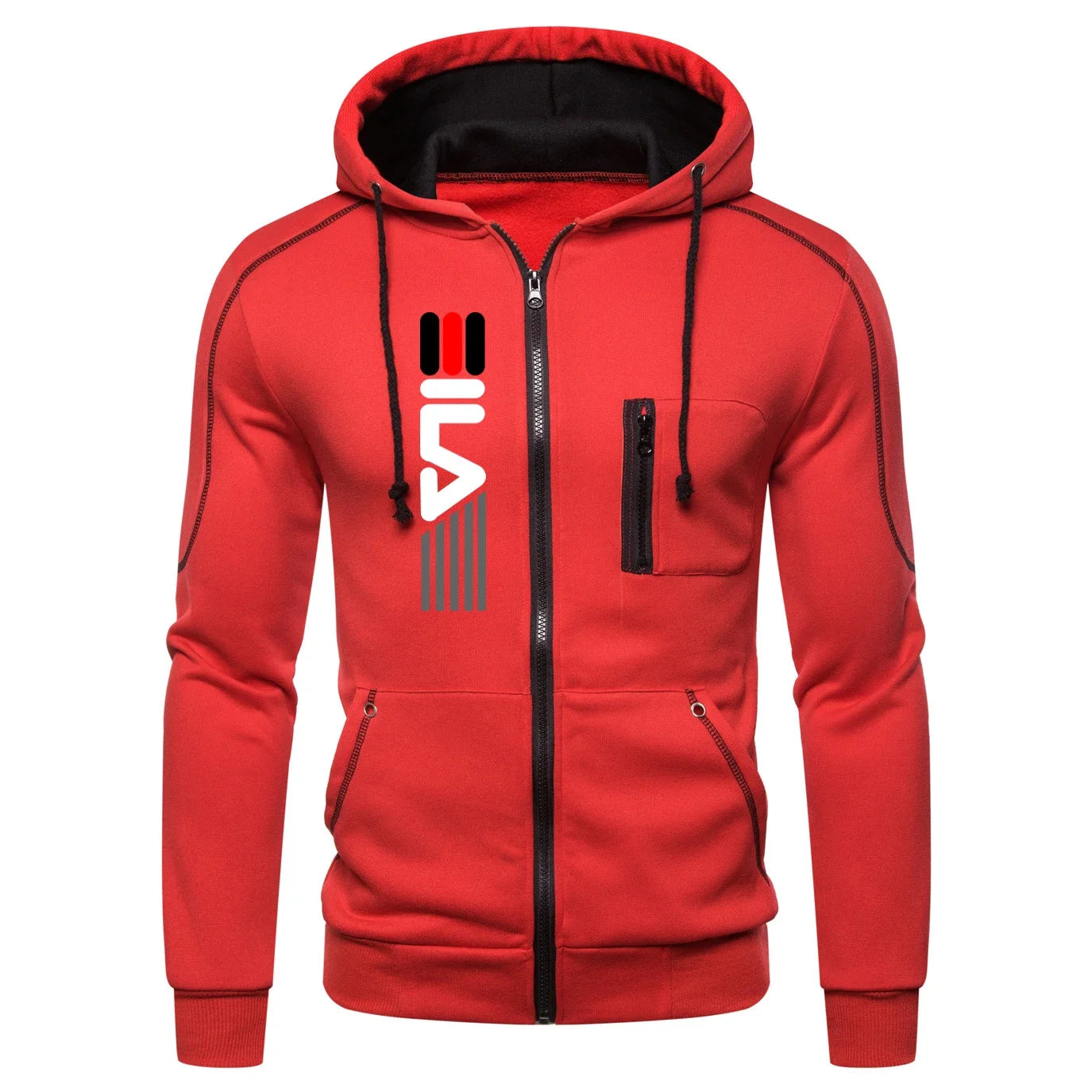 Venda quente agasalho masculino com capuz zíper moda casual esportes moletom de peça única e moletom diário conforto ao ar livre jogger