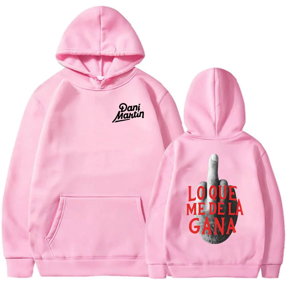 Dani martin lo que me de la gana álbum hoodies das mulheres dos homens roupas moda hip hop oversized moletom com capuz pullovers casuais