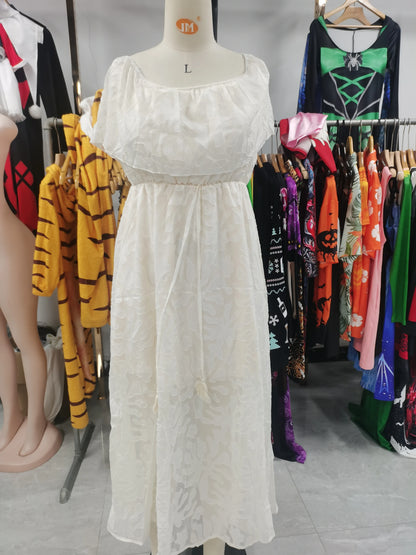 Vestidos femininos 2025 verão vestido branco feminino cover-ups outfits boho hippie chique longo maxi vestidos roupas femininas robe vestidos