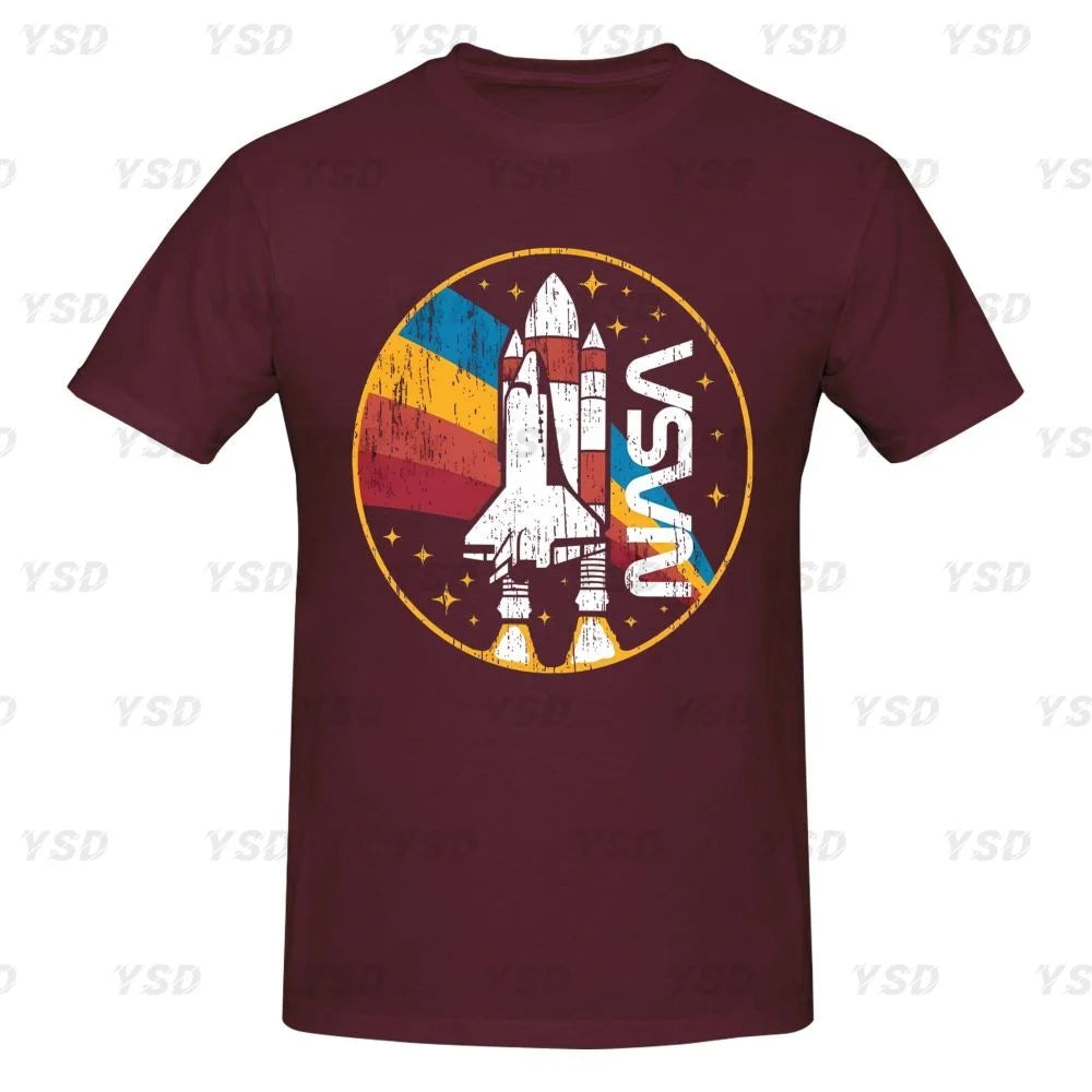Camiseta esportiva masculina Nasa Space, aconchegante, camiseta grande