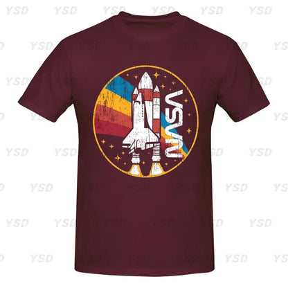 Camiseta esportiva masculina Nasa Space, aconchegante, camiseta grande