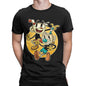 Cuphead & mugman retro jogos camisetas masculinas engraçado camiseta de manga curta o pescoço t-shirts algodão roupas tamanhos grandes