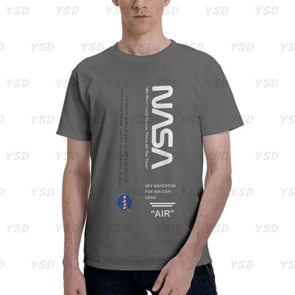 Camiseta esportiva masculina Nasa Space, aconchegante, camiseta grande