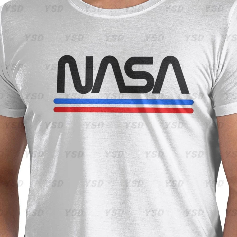 Camiseta esportiva masculina Nasa Space, aconchegante, camiseta grande