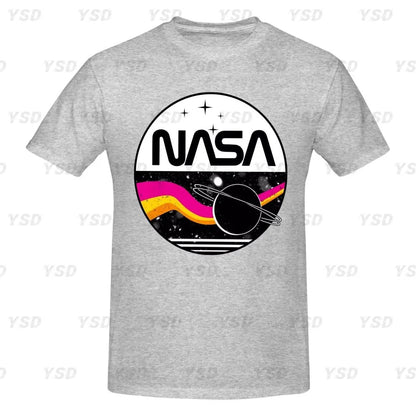 Camiseta esportiva masculina Nasa Space, aconchegante, camiseta grande