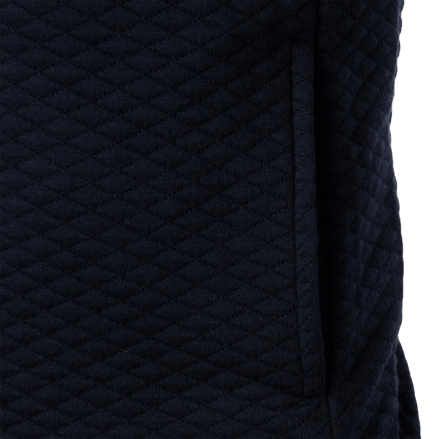 Top masculino com zíper waffle, gola stand, capuz casual, outono e inverno