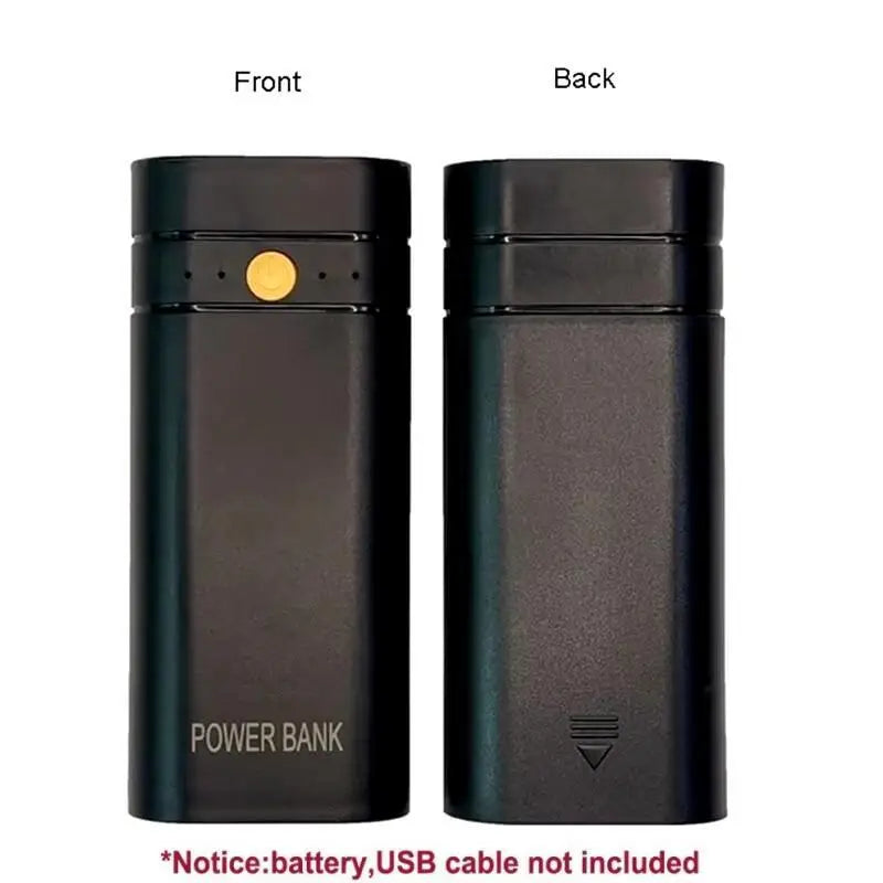 5v 2a 6000mah 2x 18650 usb tipo-c caso carregador de bateria diy caixa de banco de potência para carregamento eletrônico do telefone não incluindo baterias