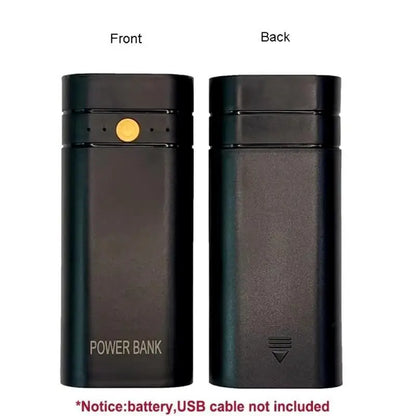 5v 2a 6000mah 2x 18650 usb tipo-c caso carregador de bateria diy caixa de banco de potência para carregamento eletrônico do telefone não incluindo baterias