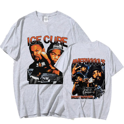 90s rapper cubo de gelo amerikkka mais queria camiseta masculina moda vintage harajuku t camisa 100% algodão casual camiseta oversized