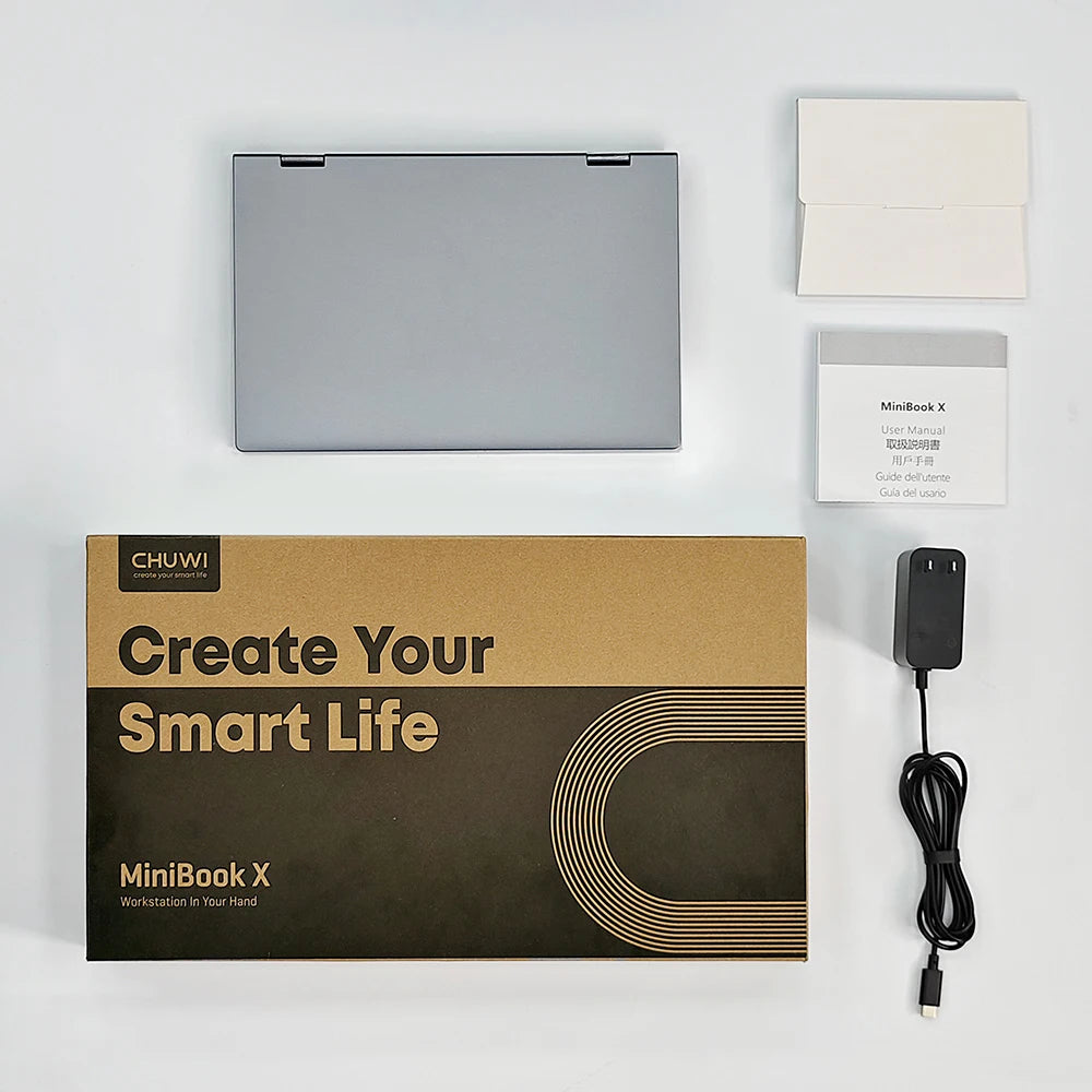 CHUWI MiniBook X 2 em 1 Laptop Intel N150 (até 3,6 GHz) 512 GB de ROM 16 GB LPDDR5 10,51 "1200x1920 FHD IPS Windows 11 Notebook
