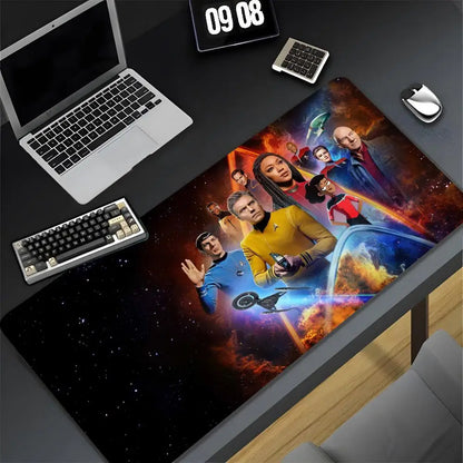 Estrela filmt-rek claro mouse pad xxl gamer gaming computador otaku borda de travamento diy personalizado foto portátil notebook tapete de mesa