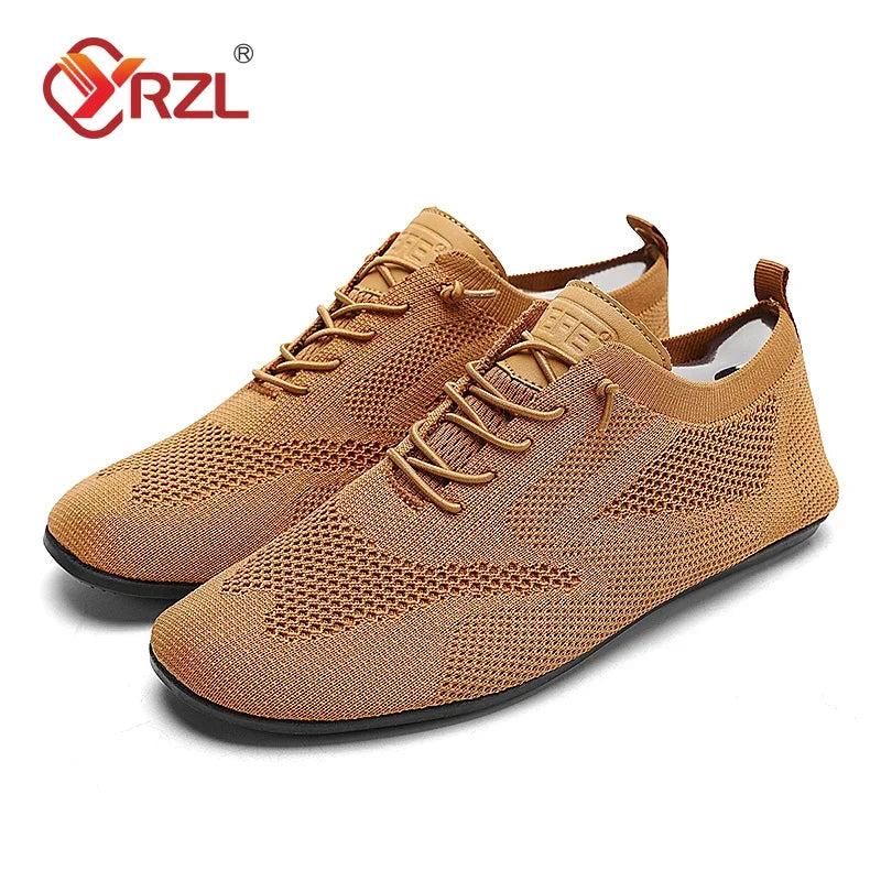 Yrzl homens mocassins de malha condução mocassins de alta qualidade apartamentos sapatos caminhada respirável não deslizamento casual mocassins verão sapatos masculinos