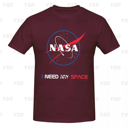 Camiseta esportiva masculina Nasa Space, aconchegante, camiseta grande