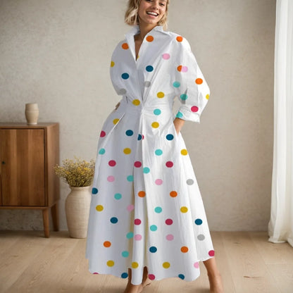 Vestido de manga comprida monocromática feminino, vestido de escritório, vestidos longos femininos, cintura alta, elegante, feriado, festa, moda