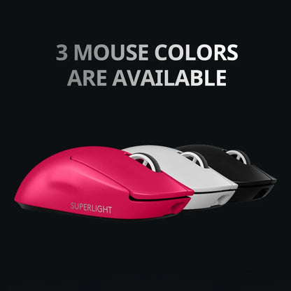 Mouse para jogos sem fio Logitech G PRO X SUPERLIGHT 2, mouse de nível profissional de 60 g com 5 botões programáveis, sensor DPI de 44k, rep de 8 kHz