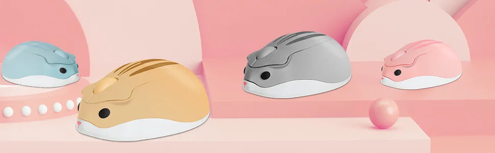 2.4g mouse sem fio roxo hamster forma ratos criativos para a menina crianças presente óptico 3d mini mouse 1200dpi gaming mause para portátil