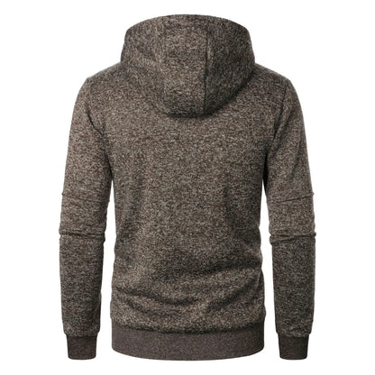 Moletom de manga comprida masculino streetwear com zíper com capuz casaco quente de inverno ao ar livre agasalho masculino jaqueta com capuz cardigan