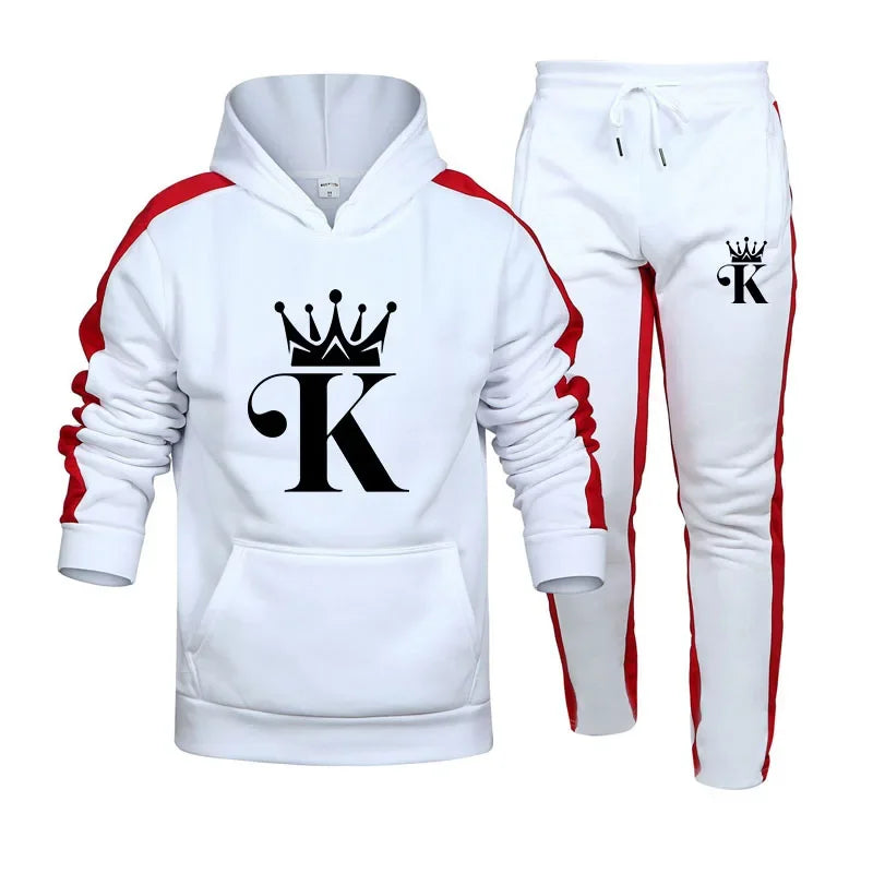 Confortável hoodie ao ar livre conjuntos para homens duas peças moletom dos homens conjunto de treino jogging roupas esportivas homem 2024 esportes casuais masculino