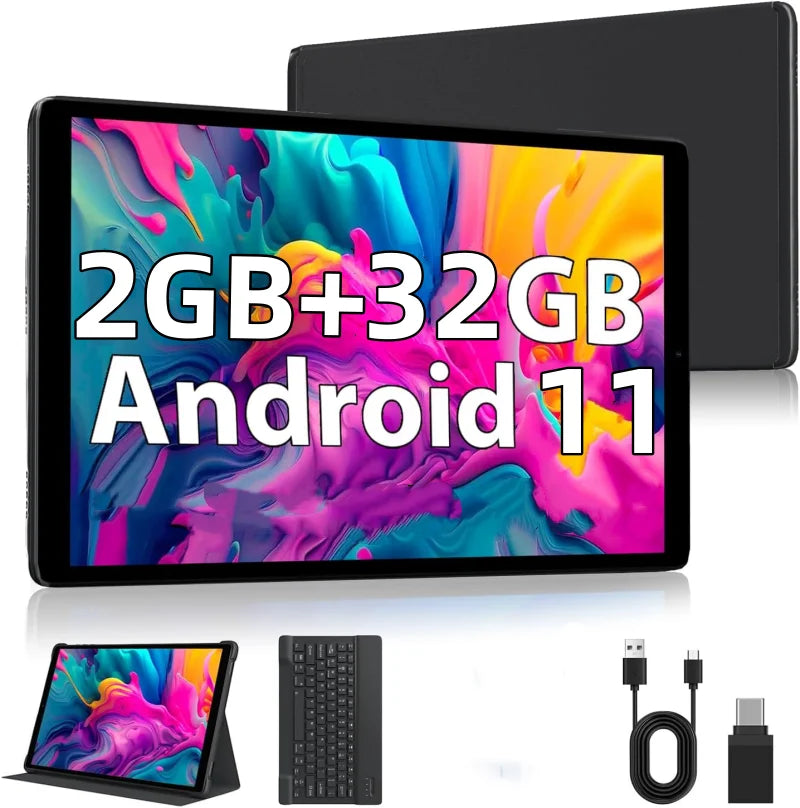 10 POLEGADAS F-X10 RAM 2GB ROM 32GB Android 11 WIFI Tablet PC Quad-Core Allwinner A133 Quad-Core 1.4GHz Câmera Tipo-C USB