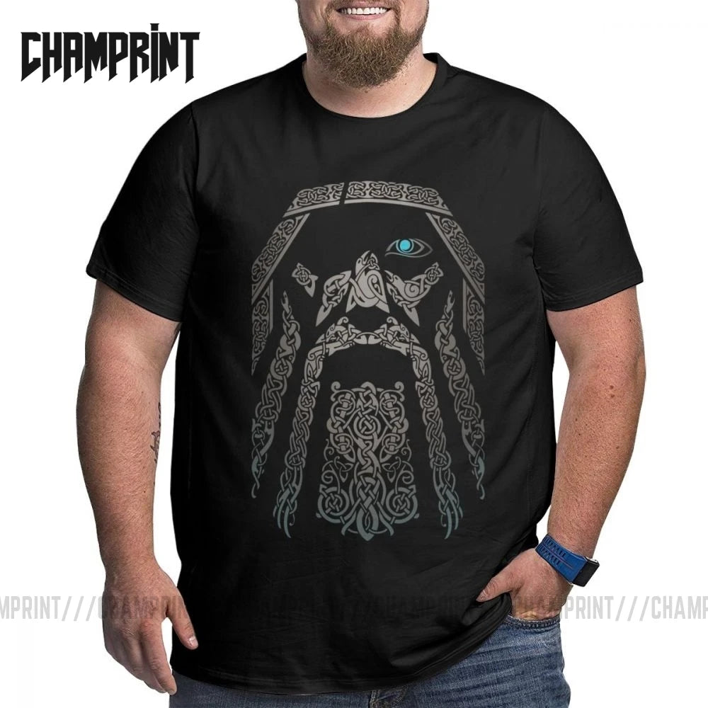 Odin Warrior Legend Gods T Shirt para homens Algodão Puro Tops Novidade Manga Curta Valhalla Mitologia Nórdica Tees Presente de Aniversário