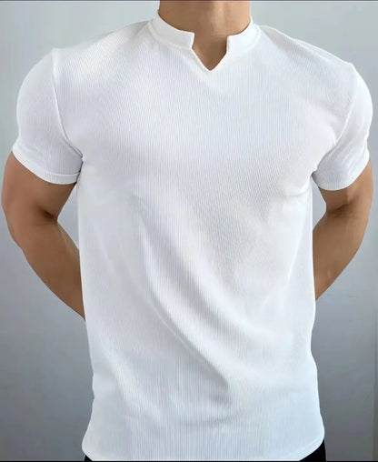 Camisetas curtas de fitness verão nova textura anti-rugas tops de secagem rápida