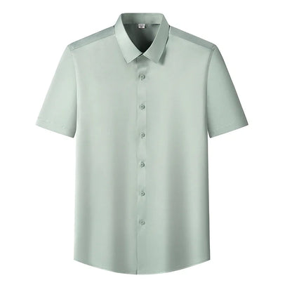 6x homem camisa sem mangas verão novo estilo seda gelo, sensação de gelo, alta qualidade tamanho grande sem ferro, negócios e lazer