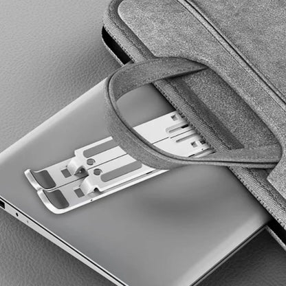 Suporte para laptop - dobrável e ajustável, 10 configurações de altura, base compacta de alta qualidade, mesa de escritório, etc.
