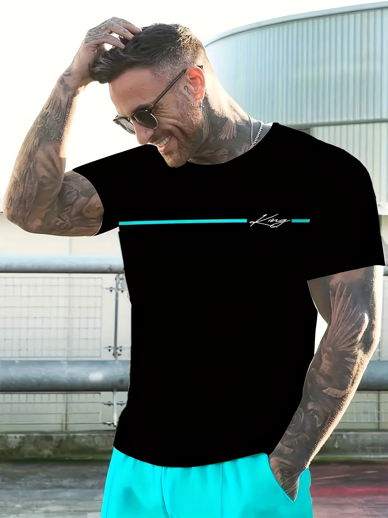 2025 verão novo terno masculino verão moda casual ao ar livre rua tiro roupas masculinas simples terno casual manga curta shorts