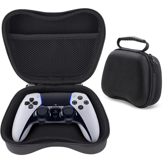 Estojo de viagem rígido para controladores PS5/Xbox Series X/S/Switch - Protetor de transporte de casca dura EVA à prova de choque com bolso para acessórios