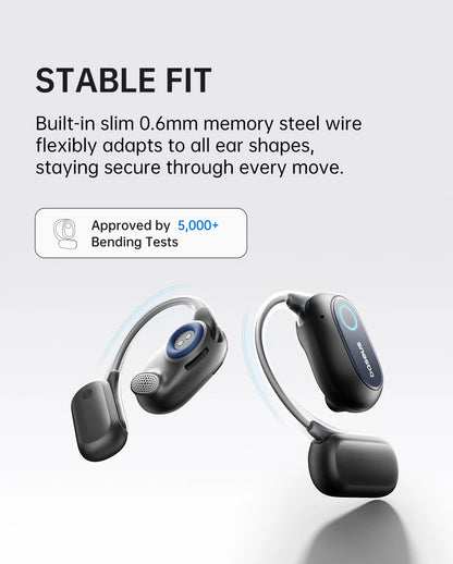 Baseus Bowie MF1/Eli 15i Fit Open-Ear Sport Fones de ouvido sem fio Bluetooth 5.4 Ganchos para os ouvidos Big Bass Sport Fones de ouvido 60 horas de reprodução