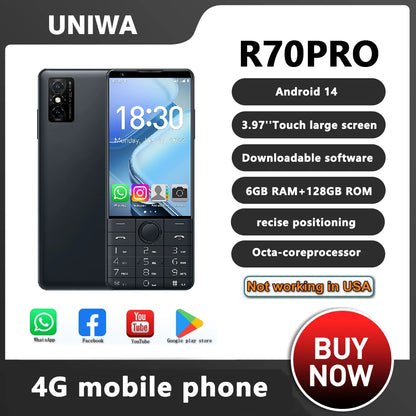 Smartphone 4G DOOV R70 pro Google Celular 4 "IPS 6GB + 128GB Android14 16mp 2600mAh Whatsapp Celular 5.0 2 comentários