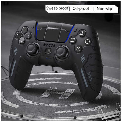 Capa protetora de silicone antiderrapante para controle de ps5, capa protetora à prova de poeira, adequada para controle de ps5