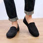 Mocassins de lona tamanho grande masculino, tênis planos simples, sapatos casuais masculinos, sapatos de caminhada, vintage, baratos