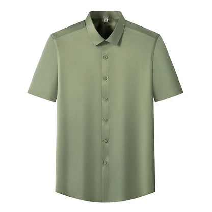 6x homem camisa sem mangas verão novo estilo seda gelo, sensação de gelo, alta qualidade tamanho grande sem ferro, negócios e lazer